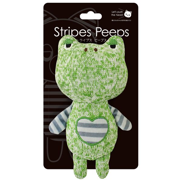 【お買い得 まとめ買い 】 ストライプス ピープス かえる【×5セット】 (犬用玩具)
