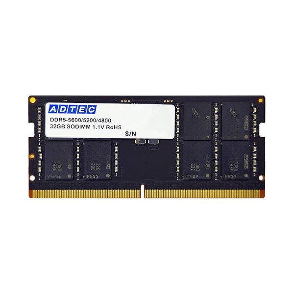 アドテックDDR5-5600 SODIMM 32GB ADS5600N-32G 1枚 AV デジタル デジタル家電 PC PC周辺機器 PCアクセサリー PCサプライ・消耗品 家電 パソコン・周辺機器
