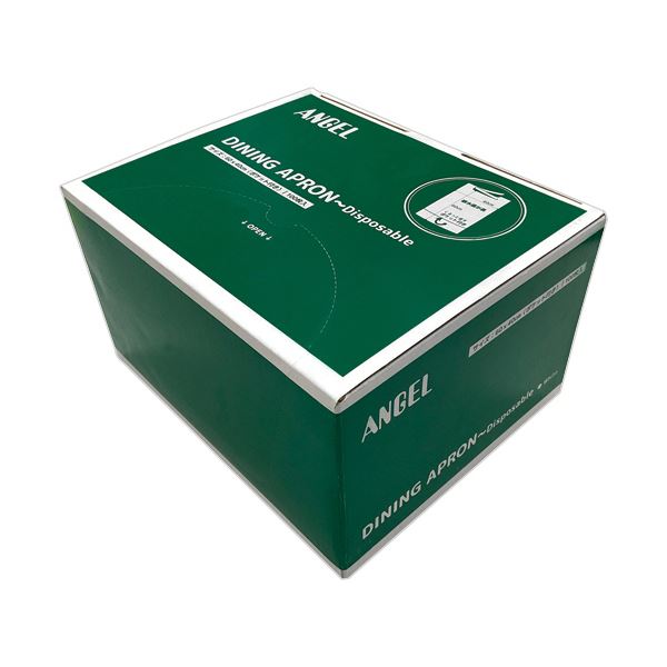 日本エンゼルダイニングエプロン （使い切りタイプ） ホワイト AZA005A 1箱 （100枚）