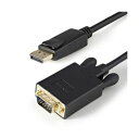 StarTech.com DisplayPort-VGA変換ケーブル 90cm ブラック DP2VGAMM3B 1本 AV デジタル デジタル家電 PC PC周辺機器 PCアクセサリー PCサプライ・消耗品 家電 パソコン・周辺機器 ケーブル・ケーブルカバー ケーブル・ケーブルカバー(2)