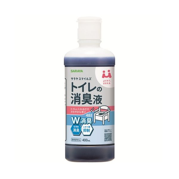 (まとめ)サラヤ サラヤスマイルズ トイレの消臭液400mL(×2セット)