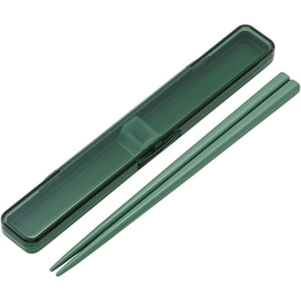 【2個セット】 スケーター 食洗器対応抗菌音の鳴らない箸箱セット セージグリーン ABC3AG 【 セット販..