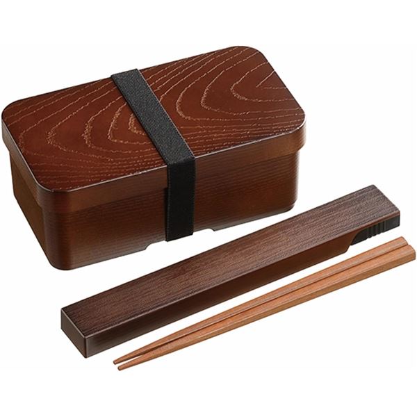 カクセー曲げわっぱ風弁当箱箸と箸ケ...