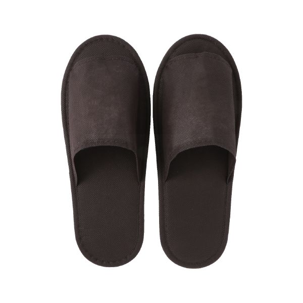 【まとめ買い セット販売】 使い切り不織布スリッパ ブラウン10足 【×3セット】