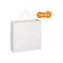 TANOSEE 【お徳用セット】 TANOSEE 手提袋 丸紐 白無地・中 50枚入×6パック 【お徳用 まとめ買い お買い得 業務用 割引 セット販売】 日用品雑貨・文房具・手芸 文房具・事務用品 文具 オフィス用品 文房具 事務用品 袋類 紙袋