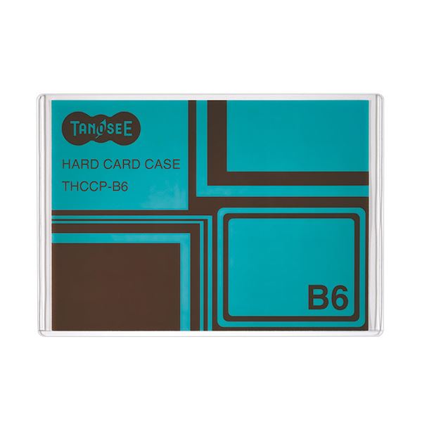 TANOSEE 【お徳用セット】 TANOSEE ハードカードケース B6再生PET 1セット （20枚） 【×5セット】 【お徳用 まとめ買い お買い得 業務用 割引 セット販売】 日用品雑貨・文房具・手芸 文房具・事務用品 文具 オフィス用品 文房具 事務用品 名札・カードケース