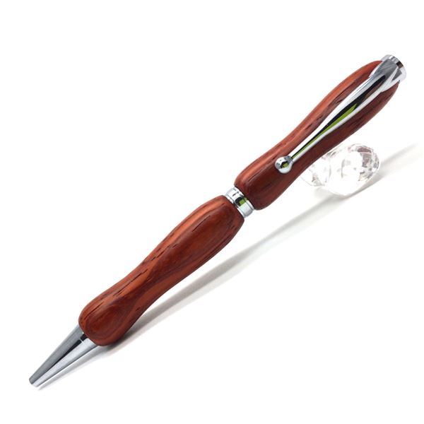 日本製 ハンドメイド ボールペン/文房具 【パドック】 クロスタイプ 芯：0.7mm 銘木 文具 オフィス用品 『8Color Wood Pen』 1