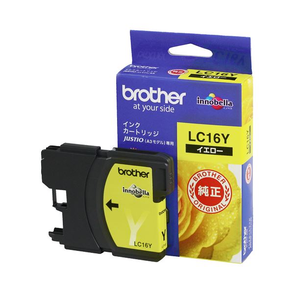BROTHER ブラザー インクカートリッジ イエロー 大容量 LC16Y 1個 【×3セット】 【お徳用 まとめ買い お買い得 業務用 割引 セット販売】 プリンタ PCサプライ・消耗品 プリンター・FAX用インク インク インクカートリッジ トナー インク・カートリッジ