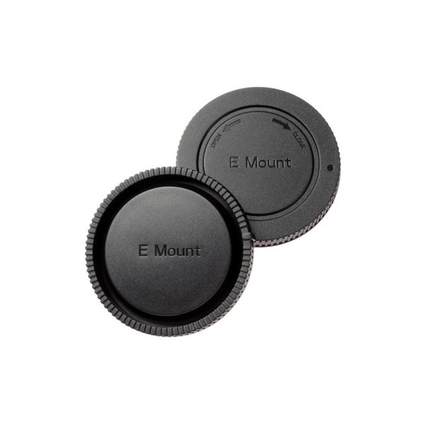 エツミ ソニーEマウント対応ボディ&リアキャップセット E-6345 【×5セット】 【お徳用 まとめ買い お買い得 業務用 割引 セット販売】