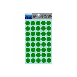 エーワン カラーラベル 丸型15mm径 07023 緑 1P14シート (560片)入 【×10セット】 【お徳用 まとめ買い お買い得 業務用 割引 セット販売】 日用品雑貨・文房具・手芸 文房具・事務用品 文具 オフィス用品 文房具 事務用品 ラベルシール・プリンタ