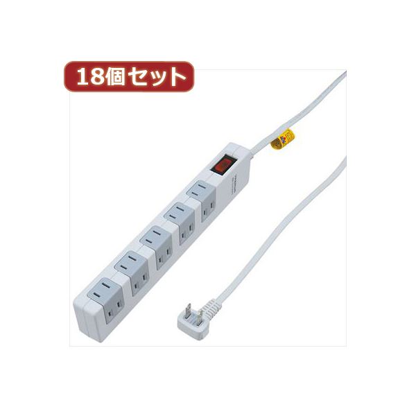 YAZAWA 18個セット 雷ガード・ブレーカー集中SW付10個口 Y02FSBK1012WHX18 家電 生活家電 住宅設備家電