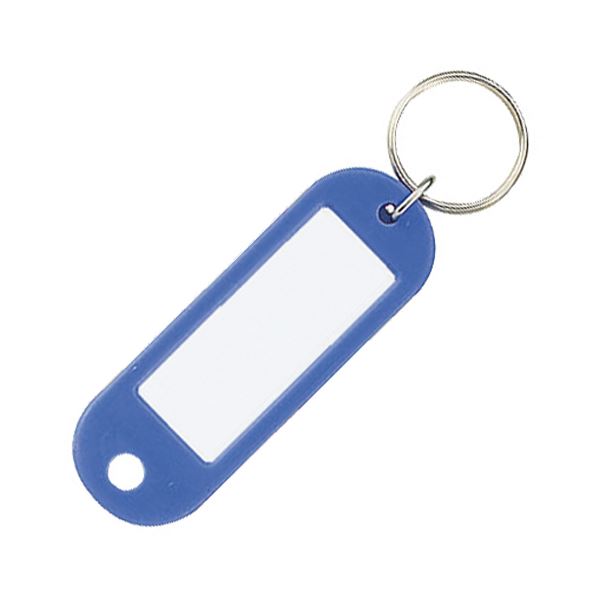 KOKUYO コクヨ 【お徳用セット】 コクヨ キーホルダー型名札 片面表示用 青 ナフ-200B 1セット （50個..