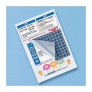 サンワサプライ 貼り直しができる目隠しシール （2面付） JP-HKSEC11 【×5セット】 【お徳用 まとめ買..