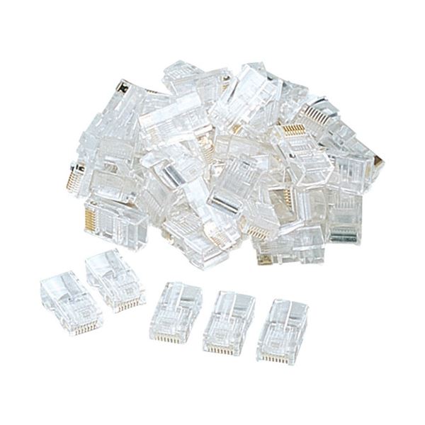 サンワサプライ RJ-45コネクタ （より線用） ADT-RJ45-50 【×2セット】 【お徳用 まとめ買い お買い得 業務用 割引 セット販売】 デジタル 家電 パソコン 周辺機器 AV PC部品