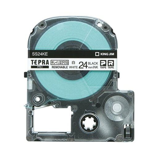 【キングジム 事務用品 KING JIM 文具 オフィス用品 文具】 テプラ PRO テープカートリッジ キレイにはがせるラベル 24mm 白 / 黒文字 SS24KE 1個 【×4セット】 【 まとめ買い お買い得 業務用 割引 オフィス用品 文房具 事務用品】 ラベルシール・プリンタ 【キングジム 事務用品 KING JIM 文具 オフィス用品 文具】 テプラ PRO テープカートリッジ キレイにはがせるラベル 24mm 白 / 黒文字 SS24KE 1個 【×4セット】 【 まとめ買い お買い得 業務用 割引 オフィス用品 文房具 事務用品】 ラベルシール・プリンタ