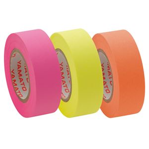 ヤマト メモック ロールテープ つめかえ用 15mm幅 オレンジ＆レモン＆ローズ RK-15H-C 1パック(3巻) 【×15セット】 【 セット販売 まとめ買い 割引 お買い得 事務用品 】 文具 オフィス用品 業務用 文具 備品 文房具 事務 テープ 接着用具