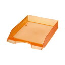 クルーズ スケルトンカラーレタートレー A4タテ オレンジ LT-500OR 1個 【×10セット】 【お徳用 まとめ買い お買い得 業務用 割引 セット販売】 事務用品 デスク オフィス オフィス家具 レターケース キャビネット 収納 レター