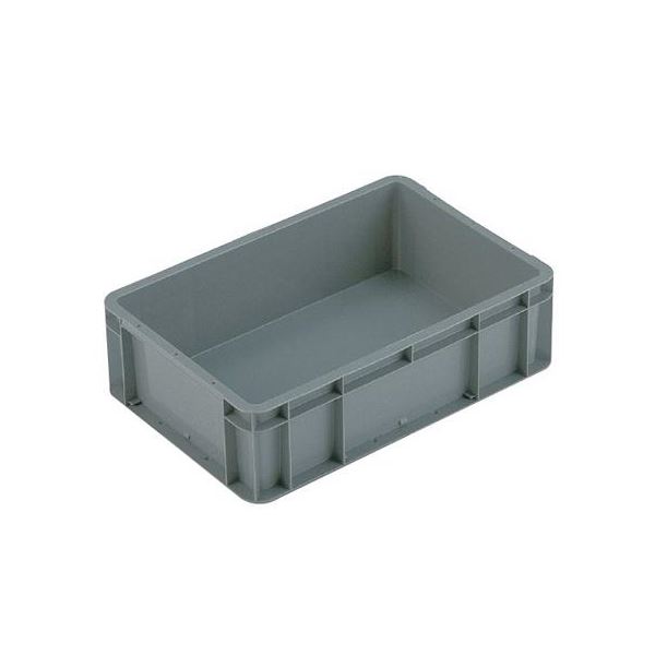 【8個セット】 TP規格コンテナボックス 【TP-341.5B 穴無し】 グレー 相互モジュール嵌合可 【 セット販売 まとめ買い 割引 】
