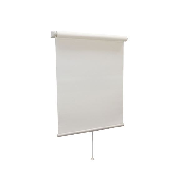モダン ロールスクリーン 【無地 135cm×180cm アイボリー】 日本製 巻取りスピード調整機能付き 『ティオリオ』 インテリア ブラインド ロールスクリーン