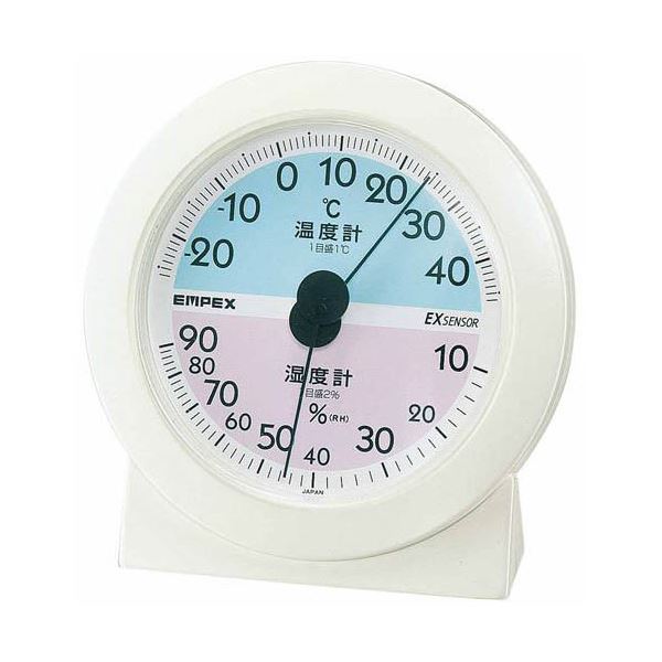 【セット販売】EMPEX 温度・湿度計 エクストラ 温度・湿度計 卓上用 TM-2561 ブラック【×5セット】