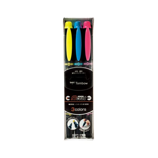 トンボ鉛筆 蛍コート 太細ツインタイプセット WA-TC3C 桃 黄 空【×10セット】 【 セット販売 まとめ買い 割引 お買い得 事務用品 】 文具 オフィ...