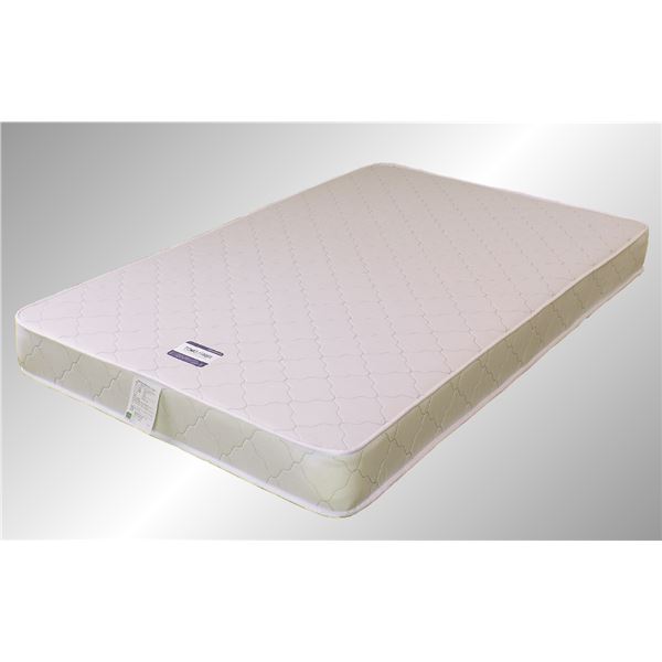 マットレス 寝具 シングル 約幅100cm アイボリー 日本製 通気性 硬め ボンネルコイルスプリングマットレス ベッドルーム 寝室 寝具 マットレス　※ベッドフレーム無し