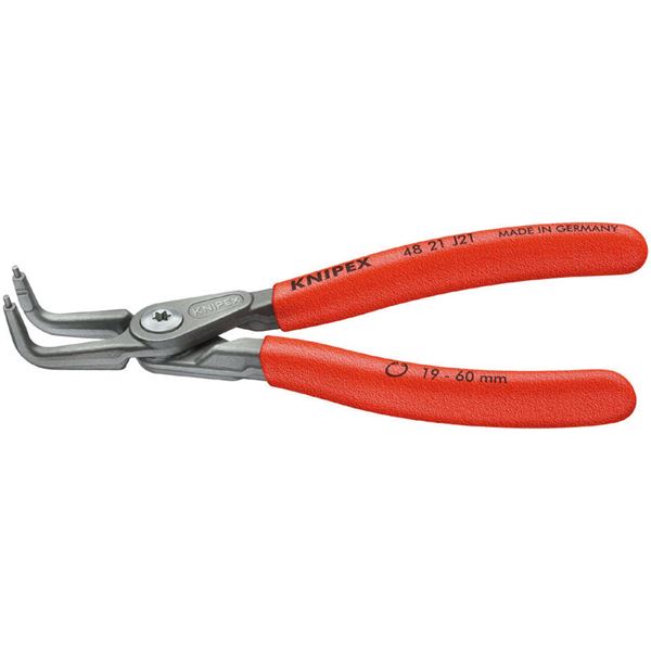 KNIPEX クニペックス 4821-J11 穴用 精密 スナップリングプライヤー 曲 SB 工具 ツール DIY 作業工具 道具 プライヤー 工事 DIY 工...