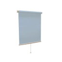 モダン ロールスクリーン 【無地 45cm×135cm ブルー】 日本製 巻取りスピード調整機能付き 『ティオリオ』(インテリア ロールスクリーン スクリーン スタイルカーテン 遮光 遮熱 カーテン・ブラインド)(3)