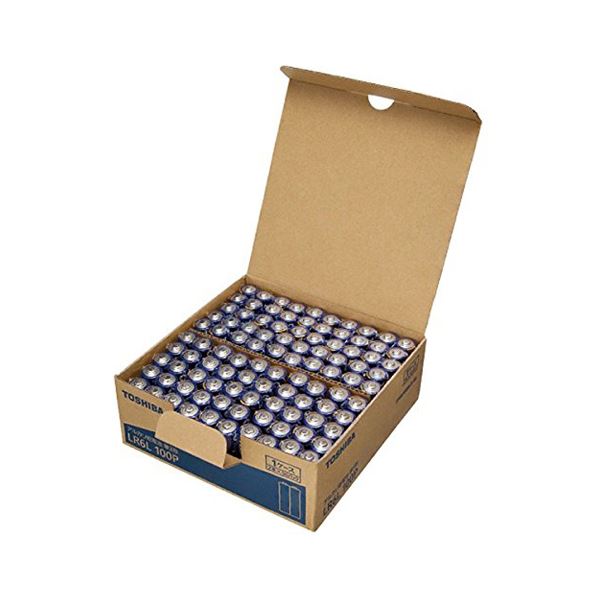 東芝 アルカリ乾電池 単3形 100本パック LR6L 100P 家電 電池・充電池 電池 充電池 バッテリー 事務用品 防災 備蓄 充電 乾電池 オフィス