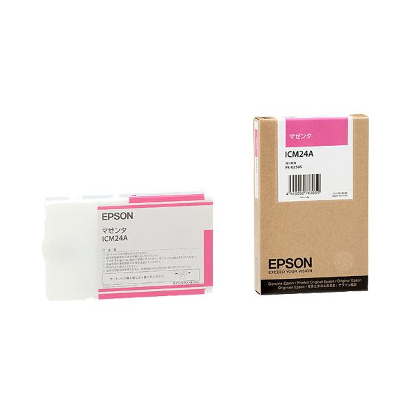 EPSON 純正品 エプソン PX-P / K3インクカートリッジ マゼンタ 110ml ICM24A 1個 【×6セット】 【お徳用 まとめ買い お買い得 業務用 割引 セット販売】 プリンタ PCサプライ・消耗品 プリンター・FAX用インク インク インクカートリッジ トナー エプソン(EPSON)用