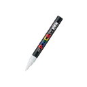 三菱鉛筆 ユニ ポスカ 細字 (0.9-1.3mm) PC-3M.1 白 1本入 【×10セット】 【お徳用 まとめ買い お買い得 業務用 割引 セット販売】 日用品雑貨・文房具・手芸 文房具・事務用品 文具 オフィス用品 文房具 事務用品 ペン・万年筆