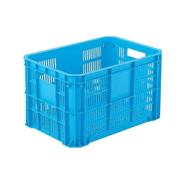 リステナー / 網目コンテナボックス 【MB-20F】 ブルー メッシュ構造 〔みかん 果物 野菜等収穫 保管 保存 物流〕 （ 掃除用品 文房具・事務用品 生活雑貨 オフィス用品 日用品雑貨 日用消耗品 文房具 お掃除 ）