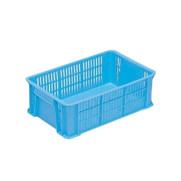 リステナー / 網目コンテナボックス 【GB-16】 ブルー メッシュ構造 〔みかん 果物 野菜等収穫 保管 保存 物流〕 （ 掃除用品 文房具・事務用品 生活雑貨 オフィス用品 日用品雑貨 日用消耗品 文房具 お掃除 ）