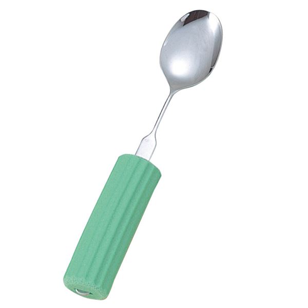 フセ企画 食事用具 オールステンレスハンドル・シリコンスポンジ付 （1）スプーン大 5230 N-1 / SS-28 【×3セット】 【お徳用 まとめ買い お買い得 業務用 割引 セット販売】