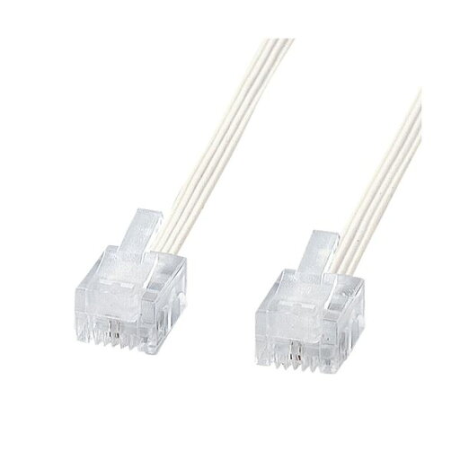サンワサプライ やわらかスリムケーブル (白) TEL-S2-15N2 【×5セット】 【お徳用 まとめ買い お買い得 業務用 割引 セット販売】 サンワサプライ やわらかスリムケーブル (白) TEL-S2-15N2 【×5セット】 【お徳用 まとめ買い お買い得 業務用 割引 セット販売】