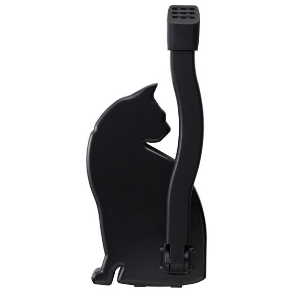 ドアストッパー 約縦6.3×横10.2×高さ23.2cm 猫 ねこ ブラック マグネットタイプ 日本製 玄関ドア エントランス 入口