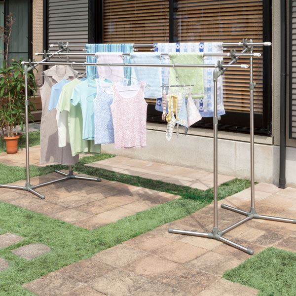 屋外物干しスタンド / 洗濯物干し台 スタンド単品 【軽量】 高さ118〜150cm 大空 ( 掃除用品 文房具・事務用品 生活雑貨 オフィス用品 日用品雑貨 日用消耗品 文房具 お掃除 )