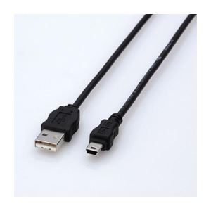 ELECOM エレコム エコUSBケーブル （A-miniB・1.5m） USB-ECOM515 【×5セット】 【お徳用 まとめ買い お買い得 業務用 割引 セット販売】