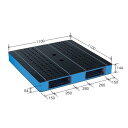 カラープラスチックパレット / 物流資材 【1100×1100mm ブラック / ブルー】 両面使用 HB-R2・1111SC 自動倉庫対応 岐阜プラスチック工業 ( 掃除用品 文房具・事務用品 生活雑貨 オフィス用品 日用品雑貨 日用消耗品 文房具 お掃除 )