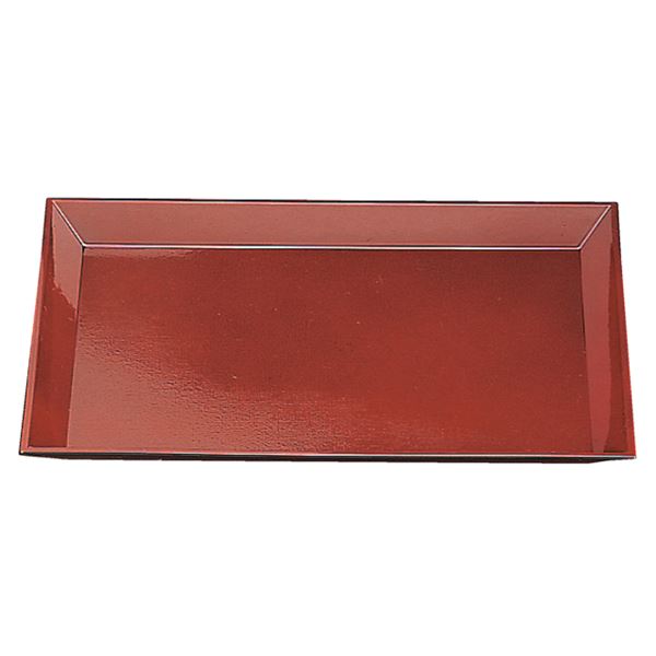 尺4 はぞれ布目盆 / トレー　お盆 【溜SL】 424mm×309mm×24mm 日本製 〔和食 レストラン 居酒屋 店舗 飲食店 給仕 業務用 お店 配膳 食堂 トレイ 〕 キッチン 食器 キッチン用品 飲食店 料理