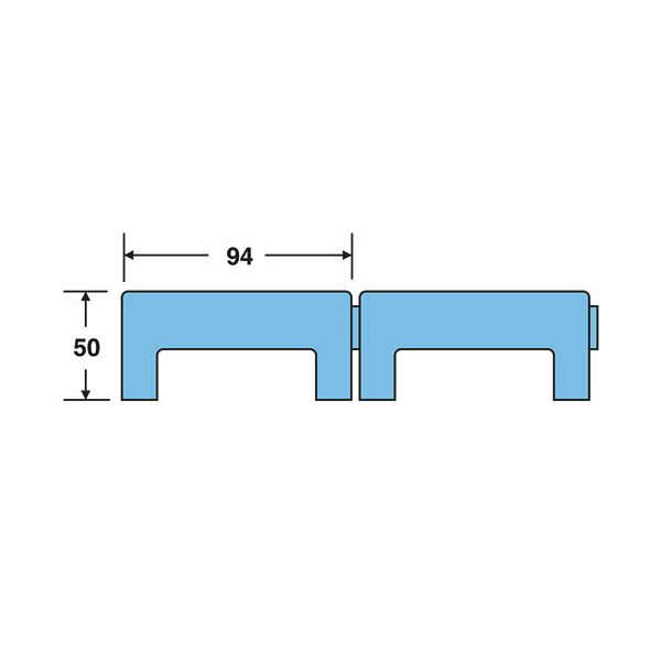 テラモト エコブロックスノコ 297×444mm 青 MR-986-642-0 1ケース （8枚）