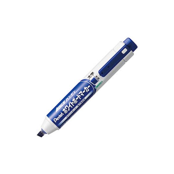 ぺんてる ノック式ハンディ ホワイトボードマーカー 太字平芯 青 MWXN6M-C 1本 【×50セット】 【お徳用 まとめ買い お買い得 業務用 割引 セット販売】 日用品雑貨・文房具・手芸 文房具・事務用品 文具 オフィス用品 文房具 事務用品 ホワイトボード・白板
