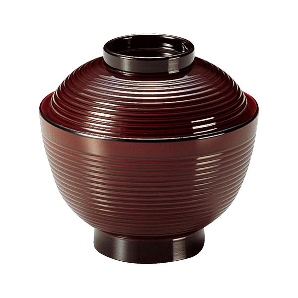 3.6寸 千筋高仙才椀 / お椀 【溜内朱 TA】 直径108×高さ104 （73）mm 日本製 食洗機対応 〔和食 レストラン 居酒屋 店舗 業務用 キッチン 厨房 お店〕 【 キッチン用品・食器・調理器具 日用雑貨・キッチン用品 食器・カトラリー・グラス お椀 皿 】