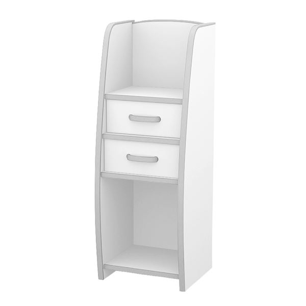 【 キッズ家具 子供部屋 】 子供用 ランドセルラック / 子供部屋収納 【ホワイト】 幅33cm 日本製 引き出し付 高耐久 知育家具 EVAキッズシリーズ 【完成品】