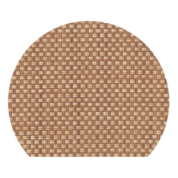 尺3 半月マット / トレー 【竹格子】 396mm×345mm PVC 塩ビ 〔和食 レストラン 居酒屋 店舗 お店 飲食..