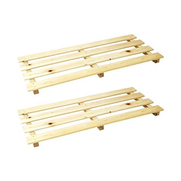 ひのき 押入れすのこ / スノコ板 【2枚組】 幅75×奥行33×高さ3.4cm 殺菌作用 DIY 日本製 【×10個セット..
