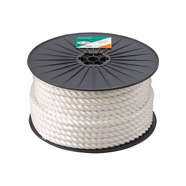 TRUSCO ビニロンロープ 16mm×50m ボビン巻 R-1650 1巻 （ 掃除用品 文房具・事務用品 生活雑貨 オフィス用品 日用品雑貨 日用消耗品 文房具 お掃除 ）