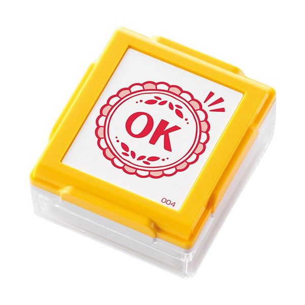 【お徳用セット まとめ買い 割安 セット販売】 シヤチハタ いいね！スタンプくん イエロー OK PEW-A1-R-04 1個 【×20セット】