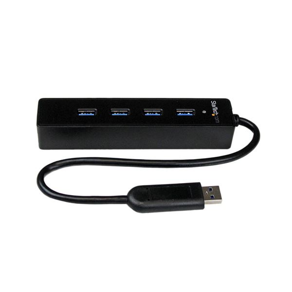 StarTech.com 4ポート SuperSpeed USB3.0ハブ ブラック ST4300PBU3 1個 【×5セット】 【お徳用 まとめ買い お買い得 業務用 割引 セット販売】