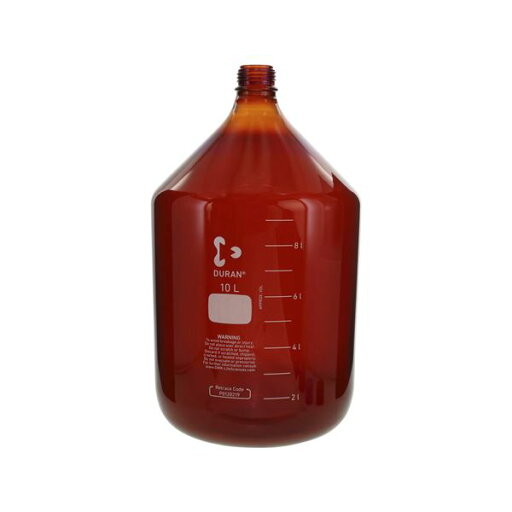 ねじ口びん(メジュームびん) 茶褐色 びんのみ 10L 【017210-100004】 ねじ口びん(メジュームびん) 茶褐色 びんのみ 10L 【017210-100004】